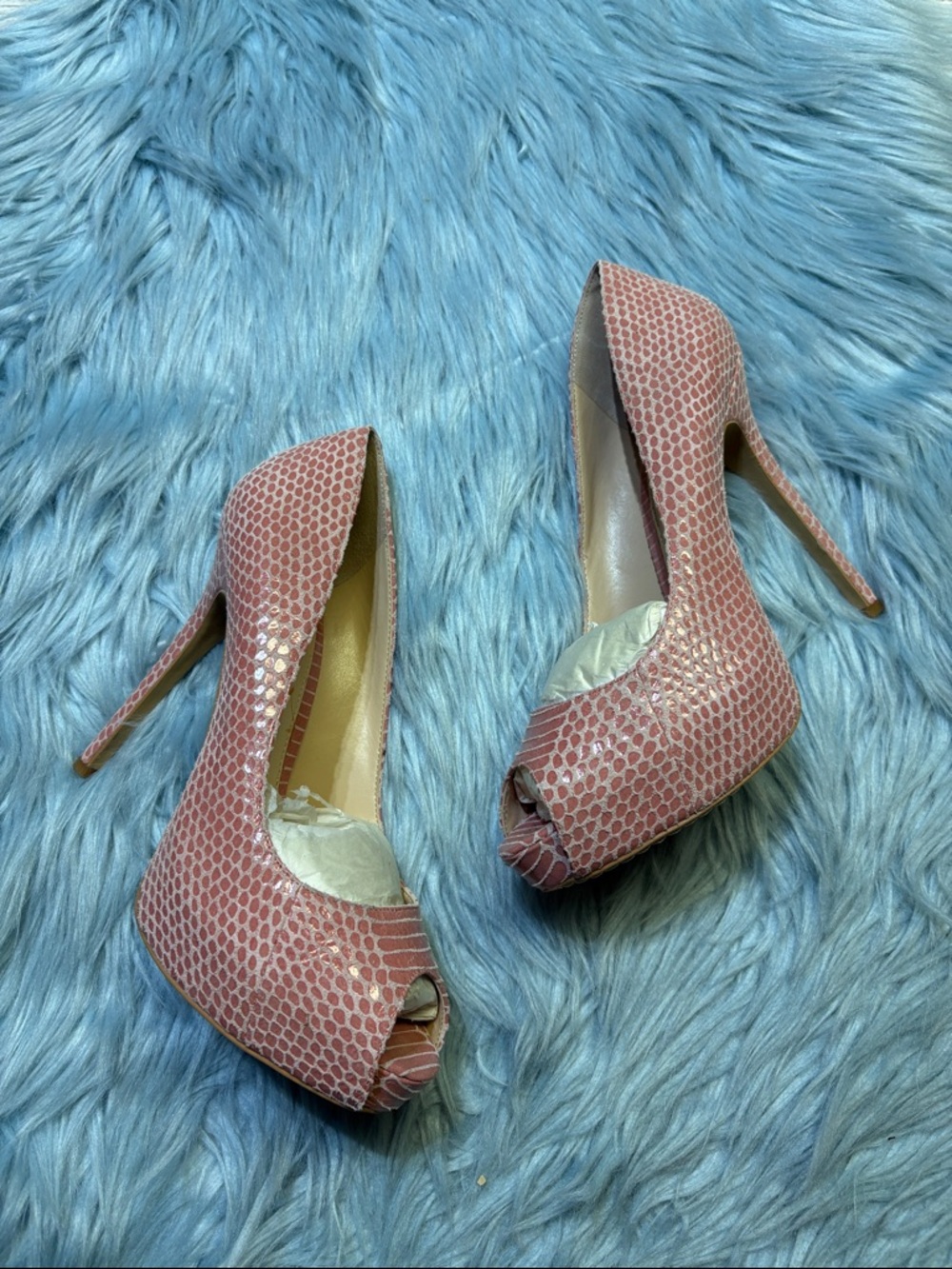 Vince Camuto Lorimina Dusty Rose Peep-Toe Pumps sz 8.5